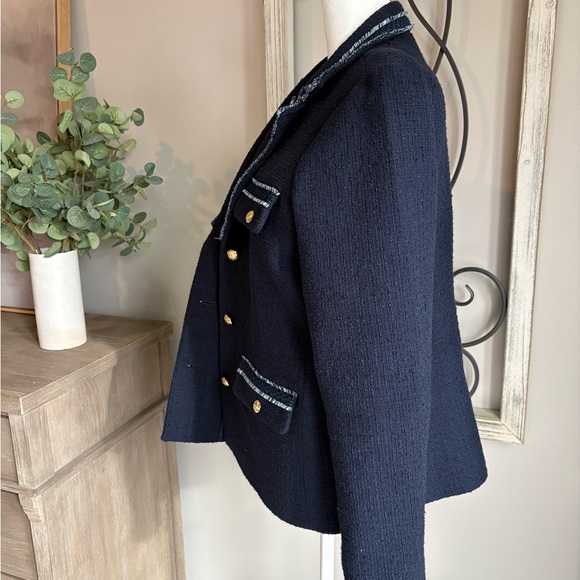 Talbots Navy Blazer with Gold Buttons - Picture 4 of 9
